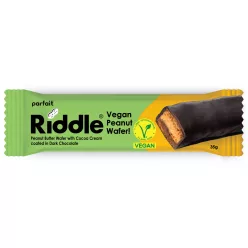Riddle vegán mogyoróvajas ostyaszelet kakaókrémmel 35 g - 