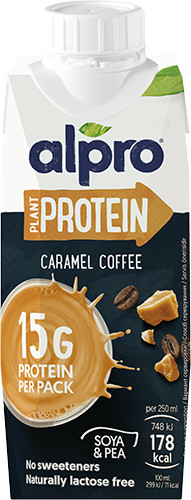 Alpro protein ital karamell-kávé 250 ml - Bio és natúr élelmiszerek