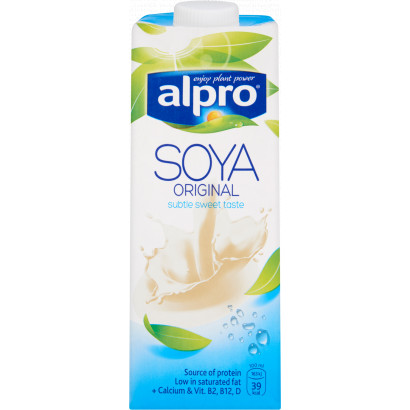 Alpro szójaital natural+calcium kék 1000 ml - Bio és natúr élelmiszerek