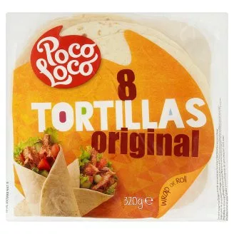 Poco Loco lágy tortilla original 320 g - Bio és natúr élelmiszerek