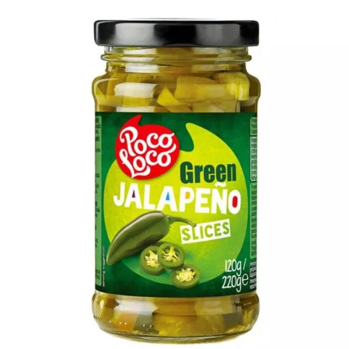 Poco Loco szeletelt zöld jalapeno paprika 225 g - 