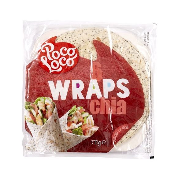 Poco Loco tortilla chia magos 370 g