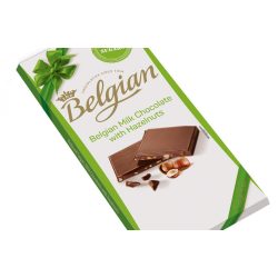 Belgian Tejcsokoládé Mogyorós Édesítősz. 100 g