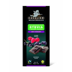 Cavalier étcsokoládé stevia bogyós gyümölcs 85 g