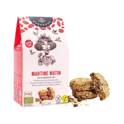 Generous martine matin gluténmentes vegán zabkeksz mazsolával 150 g