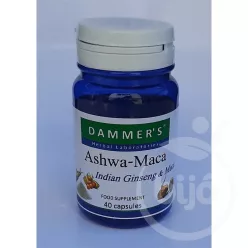 Dammers ashwa maca indiai ginzeng kapszula 40 db - Bio és natúr étrendkiegészítők