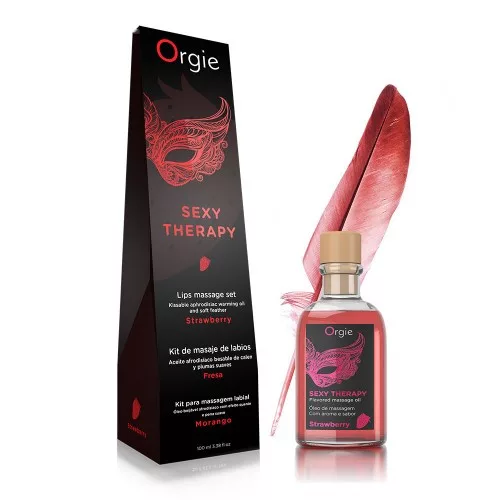 Orgie Sexy Therapy - masszázsolaj szett - eper - Bio és natúr intim termékek