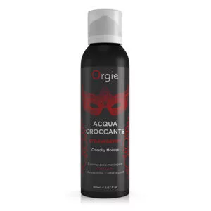 Orgie Acqua Croccante - masszázs hab - eper (150ml) - Bio és natúr intim termékek