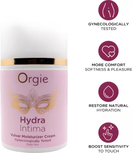 Orgie Hydra Intima - intim ápoló krém nőknek (50ml) – Izgató síkosító