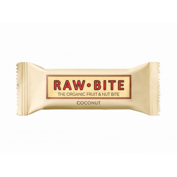 Gluténmentes rawbite organic kókusz bar 50g