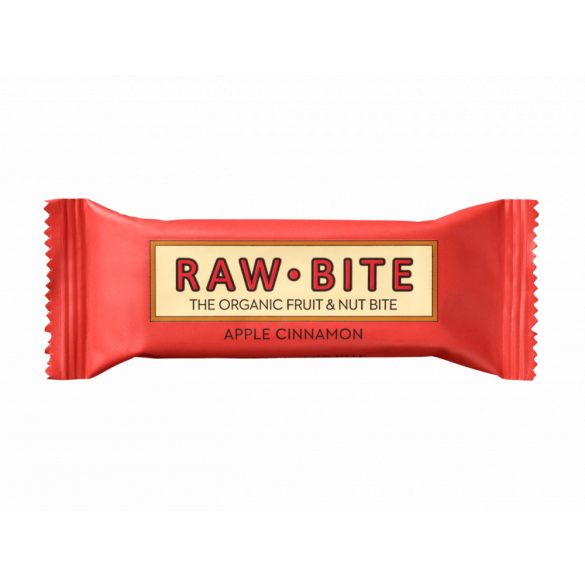 Gluténmentes rawbite organic alma-fahéj bar 50 g