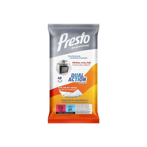 Presto Dual Action Konyhai Törlőkendő 40Db