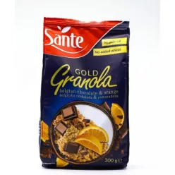 Sante granola gold csokoládés narancsos 300 g - Bio és natúr élelmiszerek
