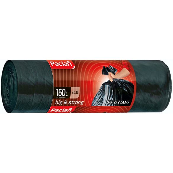PACLAN SZEMETESZSÁK FEKETE 160L-ES 10DB