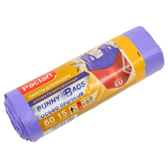 PACLAN SZEMETESZSÁK ILLATOS 60L 15DB