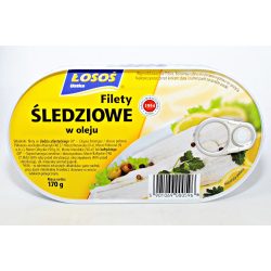 Losos heringfilé olajban 170 g