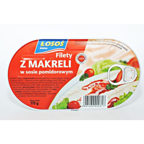 Losos makrélafilé paradicsomszószban 175 g