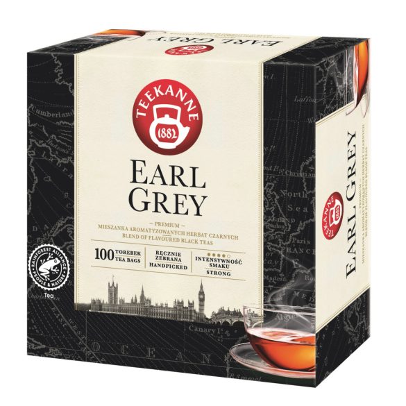 Teekanne Earl Grey Fekete Tea Filteres 100Db
