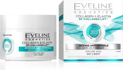 Eveline 3d collagen intenzív ránctalanító arckrém 50 ml - Bio és natúr kozmetikumok