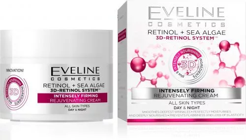 Eveline 3d retinol intenzív feszesítő arckrém 50 ml - Bio és natúr kozmetikumok