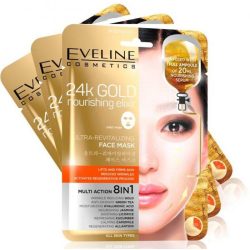 Eveline koreai textil arcmaszk bőrfiatalító 24k arannyal