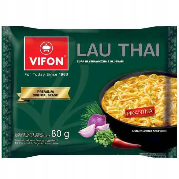 Vifon Suan Tang Pekingi Instant Tésztás Leves (Enyhén Csípős) 80G