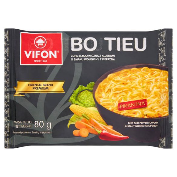 Vifon Bo Tieu Szecsuáni Instant Tésztás Leves (Csípős) 80G