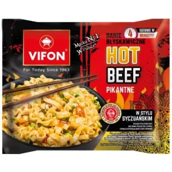 Vifon Hot Beef Szecsuáni Instant Búzatésztás Étel (Csípős) 90G – Készétel