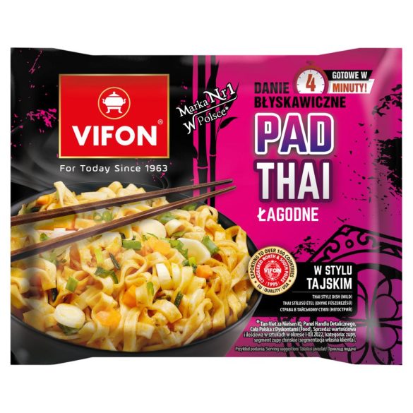 Vifon Pad Thai Instant Búzatésztás Étel 90G