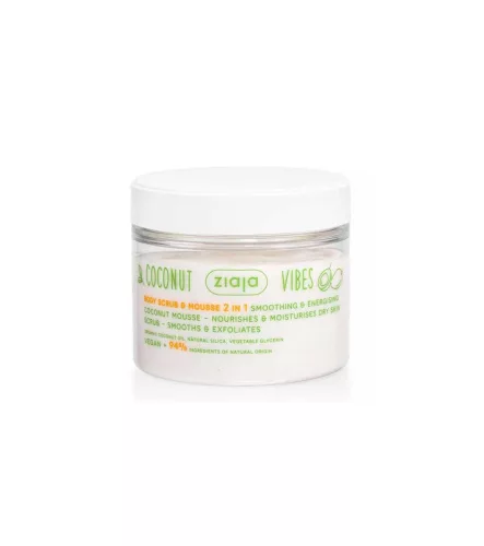Ziaja coconut vibes bőrradír és testápoló hab 270 ml - 