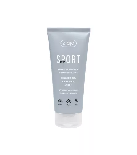 Ziaja sport tusfürdő gél és sampon 2in1 200 ml