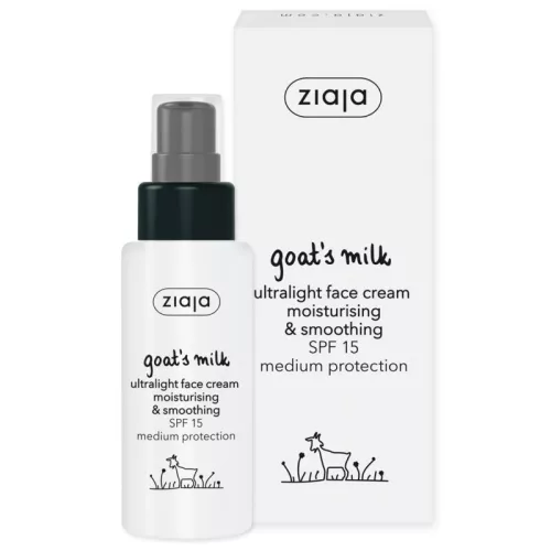 Ziaja kecsketejes ultralight arckrém ff15 50 ml - Bio és natúr kozmetikumok