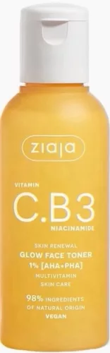 Ziaja c.b3 vitamin niacinamid hámlasztó arctonik 1% (aha+pha) 120 ml - Bio és natúr kozmetikumok