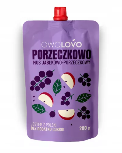 Owolovo gyümölcspüré alma-fekete ribizli 200 g - 