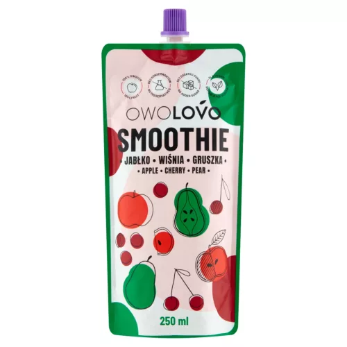 Owolovo smoothie alma-meggy-körte 250 ml