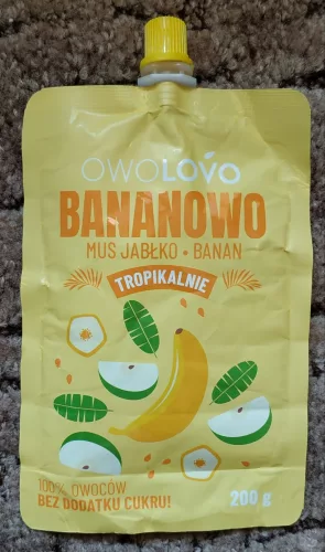 OWO TRÓP.GYÜM.PÜRÉ ALMA-BANÁN 200G - Bio és natúr élelmiszerek