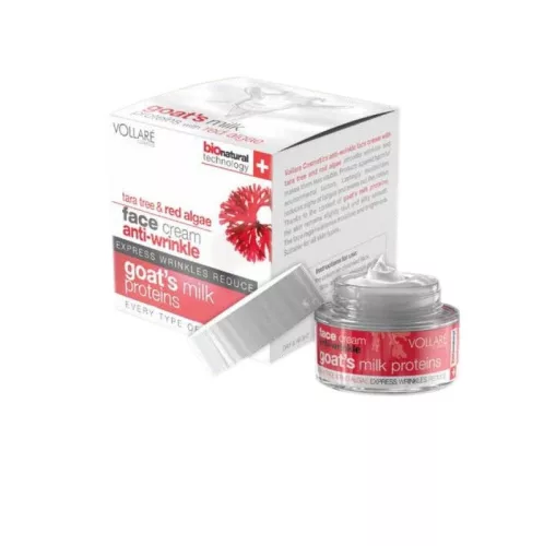Vollare intenzív ráncfeltöltő arckrém vörösalga-kecsketej 50 ml - Bio és natúr kozmetikumok