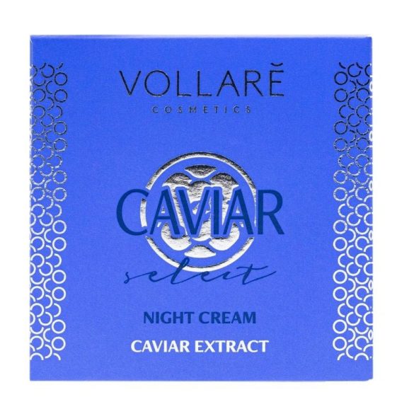 Vollaré caviar kaviáros bőrfiatalító és bőrregeneráló anti-aging éjszakai arckrém 50 ml