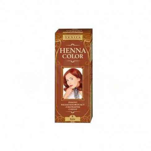 Henna Color szinező hajbalzsam nr 8 rubin 75 ml - Bio és natúr kozmetikumok