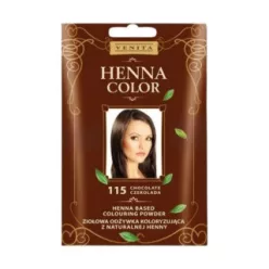Henna Color hajszinezőpor nr 115 csokoládé barna 25 g - Bio és natúr kozmetikumok