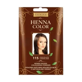 Henna Color hajszinezőpor nr 115 csokoládé barna 25 g - Bio és natúr kozmetikumok