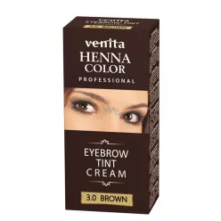 Henna Color tartós szempilla és szemöldök krémfesték barna 15 g - Bio és natúr kozmetikumok