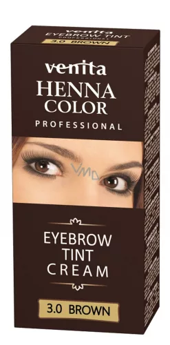 Henna Color tartós szempilla és szemöldök krémfesték barna 15 g - Bio és natúr kozmetikumok