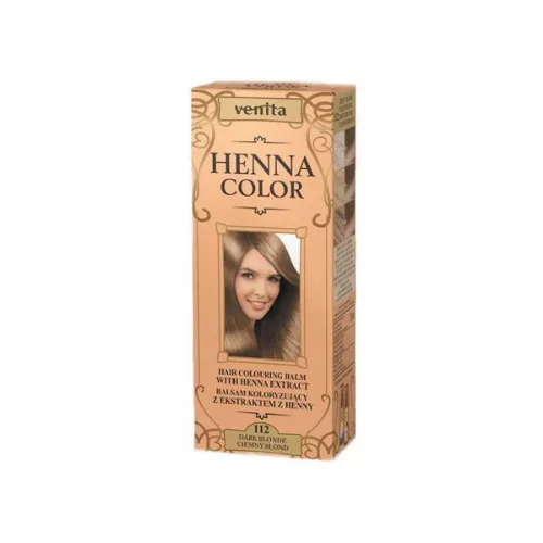 Henna Color szinező hajbalzsam nr 112 sötétszőke 75 ml - Bio és natúr kozmetikumok