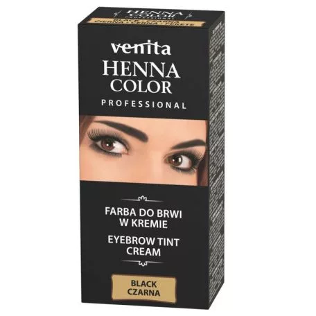 Venita henna color gyógynövényes szemöldök festék 1.0 fekete 15 g - Bio és natúr kozmetikumok
