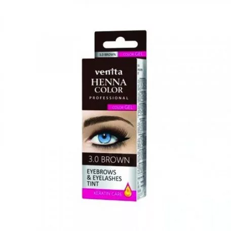 Venita henna color gyógynövényes szemöldök festék 3.0 barna 15 g - Bio és natúr kozmetikumok