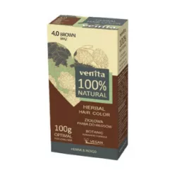 Venita 100% natural gyógynövényes hajfesték 4.0 barna 100 g - Bio és natúr kozmetikumok