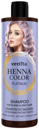 Henna Color hajsampon szőke és ősz árnyalatú hajra 250 ml - Bio és natúr kozmetikumok