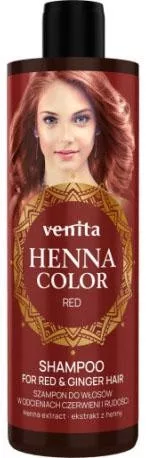 Henna Color hajsampon piros és vörös árnyalatú hajra 250 ml - Bio és natúr kozmetikumok
