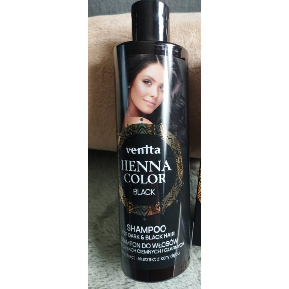 Henna Color hajsampon fekete árnyalatú hajra 250 ml